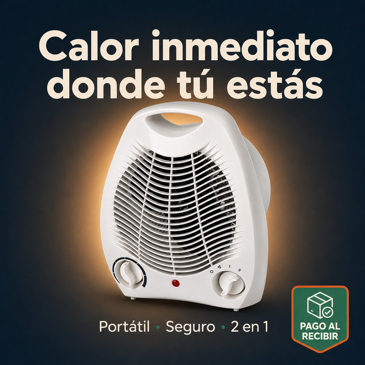 Calefactor Ventilador Portatil Electrico — vista 1